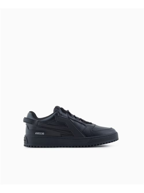 MAXI PATCH EA SNEAKERS EMPORIO ARMANI | EM003670.AF19554UC001 BLACK